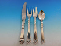 Danish Crown by Frigast Denmark Sterling Silver Flatware Set 8 Service 44 Pcs