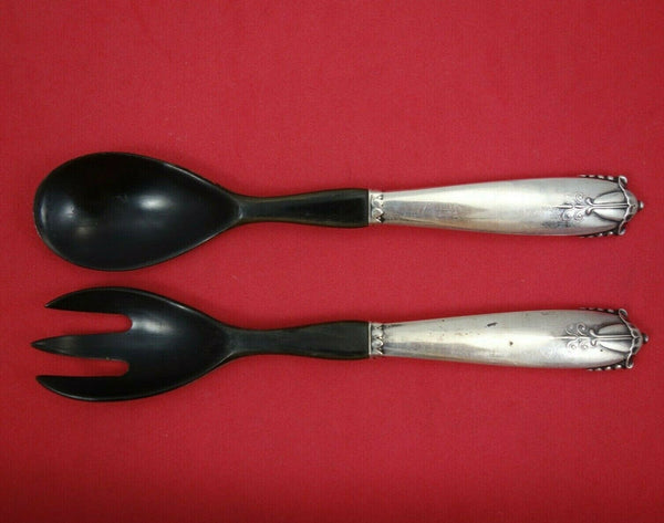 Akkeleje by Georg Jensen Sterling Silver Condiment Set with Bone 2pc 6 1/2"