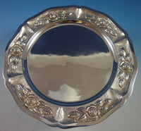 Aztec Rose by Sanborns Mexican Sterling Silver Charger Plate 11" 19.1 ozt. #1759