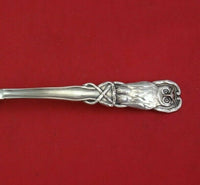 Danish Sterling Silver Berry Spoon Large with Owl Handle Circa 1913 8 1/2"