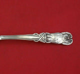 Danish Sterling Silver Berry Spoon Large with Owl Handle Circa 1913 8 1/2"