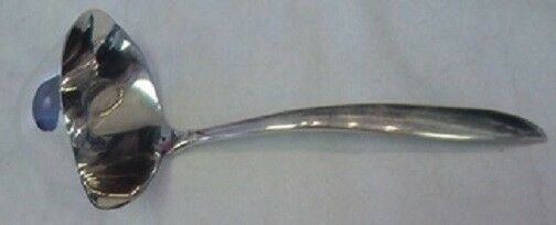 Silver Rhythm By International Sterling Silver Gravy Ladle with Spouts 6 1/4"