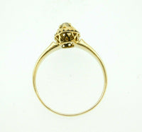 14k Yellow Gold Victorian Mine Cut Genuine Natural Diamond Ring (#J4433)