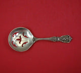 Francis I by Reed and Barton New Script Mark Nut Spoon Pierced w/ Leaves 4 3/4"