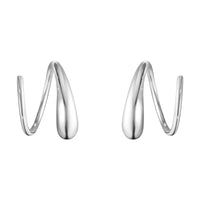 Mercy by Georg Jensen Denmark Sterling Silver Pair Swirl Earrings 10015148 New