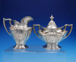 Hepplewhite Engraved by Reed and Barton Sterling Silver Sugar Creamer 2pc #3235
