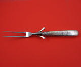 Mayflower by Kirk Sterling Silver Steak Carving Fork HH WS 9 5/8" Heirloom