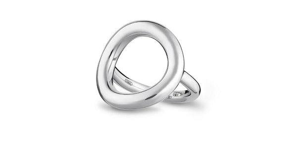 Idole De Christofle France Sterling Silver Circle Ring - New