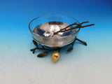 Pomegranate by Michael Aram Stainless Steel, Brass, Glass Bowl with Spoon - New