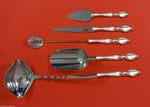 Silver Swirl by Wallace Sterling Silver Cocktail Party Bar Set 5pc Custom