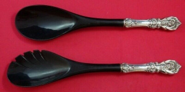 Francis I by Reed and Barton Old Sterling Silver Salad Serving Set with Ebony