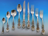 Francis I Reed & Barton Sterling Silver Flatware Set Service 119 pcs Enameled