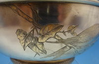 Gorham Sterling Silver Fruit Bowl with Bird and Butterfly #1565 (#1368)