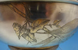 Gorham Sterling Silver Fruit Bowl with Bird and Butterfly #1565 (#1368)