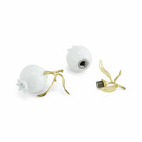Michael Aram Pomegranate Porcelain Brass Plate Gold Salt and Pepper Set - 175314