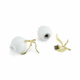 Michael Aram Pomegranate Porcelain Brass Plate Gold Salt and Pepper Set - 175314