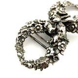 Kerr Sterling Buckle Set 2pc Wreath and Ribbon #365 (#J5480)