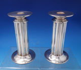 Swid Powell Collection Guido Galbiati Italian Silverplate Candlestick Pair #7202