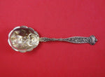 Dresden by Whiting Sterling Silver Sugar Spoon Gold Washed Wide 5 3/4"