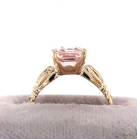 10k Rose Gold 2.15ct Genuine Natural Morganite Ring Jewelry (#J5741)