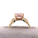 10k Rose Gold 2.15ct Genuine Natural Morganite Ring Jewelry (#J5741)