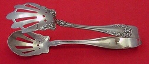 Rose By Wallace Sterling Silver Ice Tong 7 1/8"