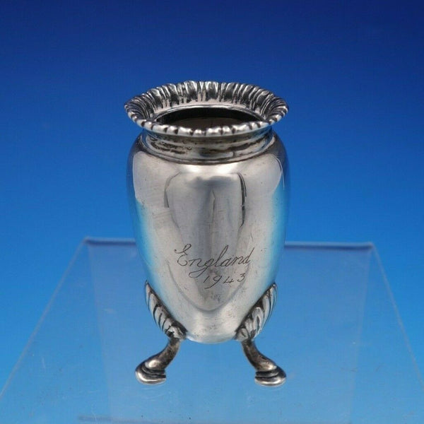 Estate English Sterling Silver Toothpick Holder with Gadroon Border (#4304)