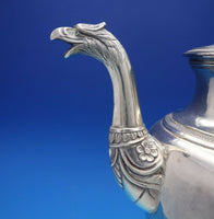 French Sterling Silver Coffee Pot with figural Phoenix Bird spout (#4598)