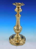 Francis I by Reed & Barton Sterling Silver Candlestick Pair Vermeil Gold 570A