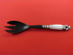 Acorn by Georg Jensen Sterling Silver Salad Serving Fork w/ Horn 9"