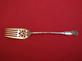 La Reine by Reed and Barton Sterling Silver Buffet Fork Goldwashed Pcd. 8 1/4"
