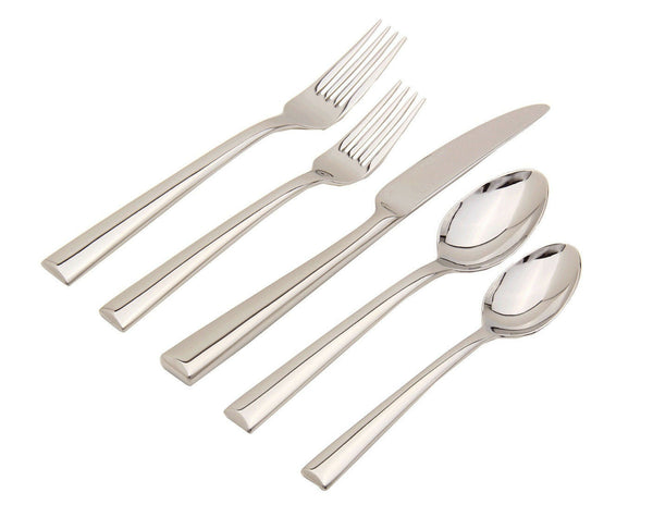 Continental by Lenox Stainless Steel Flatware Set Service for 12 New 60 pieces