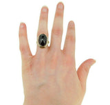 Art Deco 14k Gold Huge Genuine Natural Garnet Filigree Ring (#J651)
