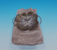 Buccellati Sterling Silver Nut Dish Four Leaf Clover Shaped w/ Orig Bag (#3303)