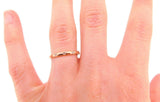 14k Rose Gold Ring Band with Genuine Natural Diamonds (#J3948)