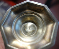 English Sterling Silver Salt and Pepper Shaker Set 2pc Octagonal Shape (#3307)