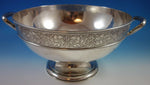 White Paisley by Gorham Sterling Silver Punch Bowl Bright-Cut Scrollwork (#1588)