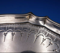 Charles Aldridge English Georgian Sterling Silver Card Tray circa 1787 (#6751)
