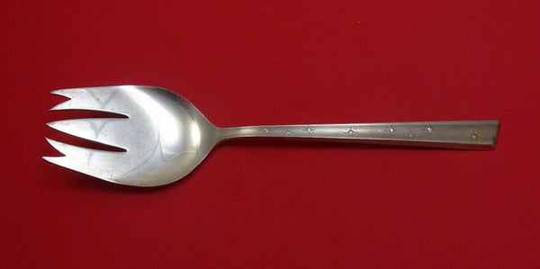 Diamond Star by Stieff Sterling Silver Cold Meat Fork 8 1/2" Unusual Tines