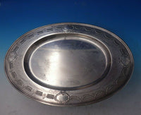 Frank Whiting Sterling Silver Meat Platter with Bright-Cut Swags #9396 (#6045)