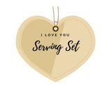 Romance of the Sea by Wallace Sterling Silver "I Love You" Serving Set Custom