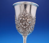 Repousse by Kirk Sterling Silver Water Goblet #72F 6 1/2" x 3 1/4" (#7811)