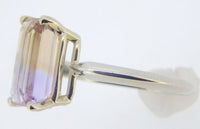 14k Gold 3.47 Carat Genuine Natural Ametrine Ring (#J4050)