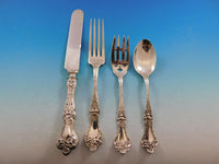 Majestic by Alvin Sterling Silver Flatware Set for 12 Dinner Service 98 Pieces