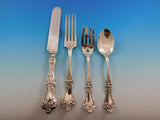 Majestic by Alvin Sterling Silver Flatware Set for 12 Dinner Service 98 Pieces