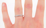 Platinum .20ct Genuine Natural Diamond Ring Band (#J3930)