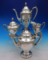 Rose Point by Wallace Silverplate Tea Set 5-Piece (#4732)