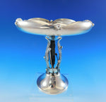 Fina Sterling Silver Compote Raised #307 Modern Beaded (#2391)