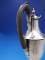 Victorian English Weighted Sterling Silver Wine Ewer with Wood Handle (#4300)