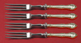 English Gadroon by Gorham Sterling Silver Fruit Fork Set HHWS 6" Custom Made